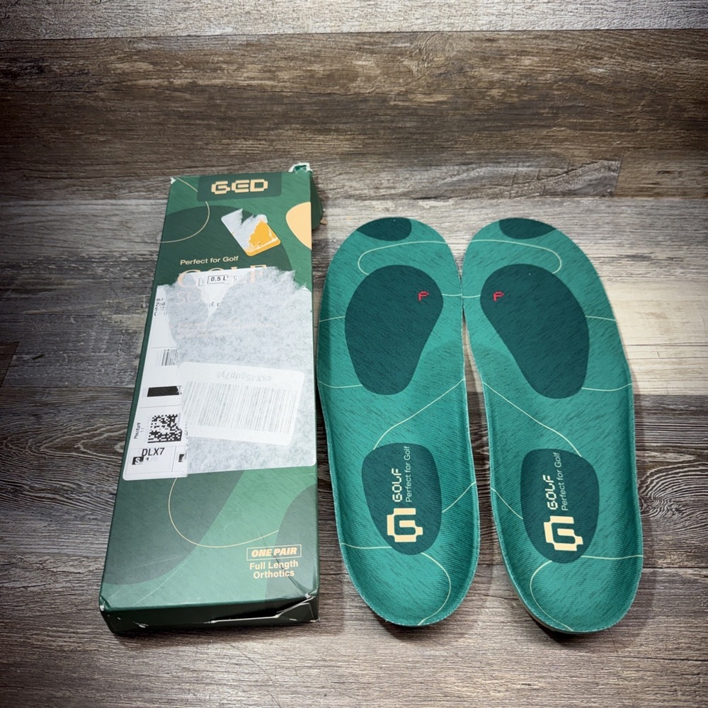 Golf Shoe Insoles for Men - GED Sports Men（US 9-13.5）, Green